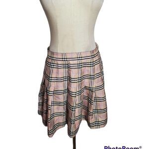 Love Tree Plaid Pink and Black Pleated Skirt NWT